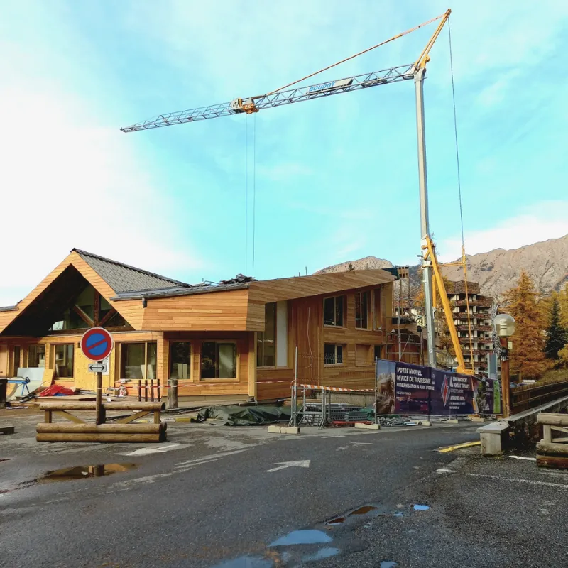 Boudot construction, réalisation de bâtiment en ossature bois dans les Alpes 05
