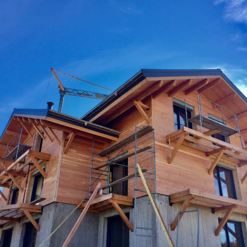 Boudot construction, réalisation de chalet en ossature bois dans les Alpes 05